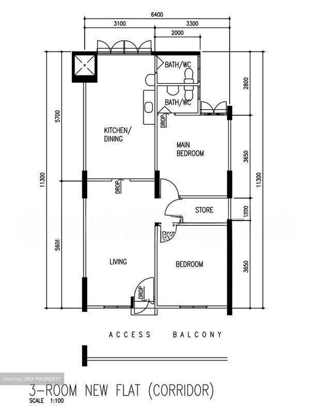 Blk 103 Bedok North Avenue 4 (Bedok), HDB 3 Rooms #630221581